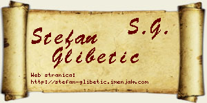 Stefan Glibetić vizit kartica